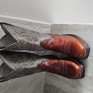 Ariat Brown and Gray Heeled Boots